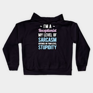 Receptionist Funny Kids Hoodie